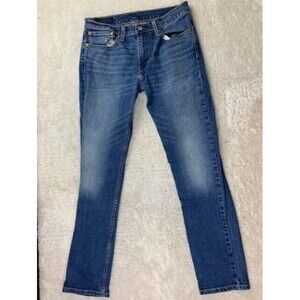 Levi 511 Size 31x32 Mens Jeans Straight Stretch Med Wash (Actual Inseam Is 30.5)